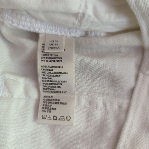 Free People We the Free Loving Good Vibrations Shorts Womens 31 White Cutoff - Picture 7 of 8